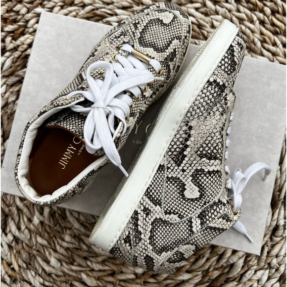 Jimmy Choo Snakeskin Print Sneakers size EU 37 - Picture 12 of 15